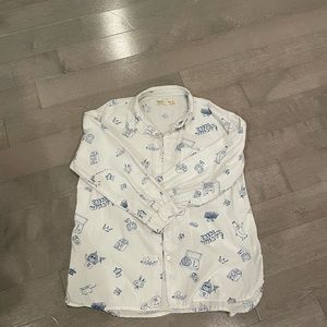 In Excellent Condition Girls Zara Button Down long Sleeve Shirt, sz 8